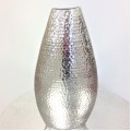 80050-FLOWER VASE 10.5" W/HAMMERED DESIGN